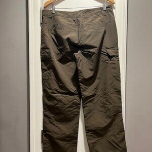 Eddie Bauer Pants Mens Size 34 x 34 Olive Green Cargo Lightweight Utility Hiking
